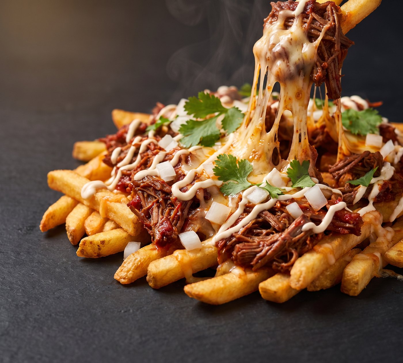 Papas con Birria, Loaded Fries